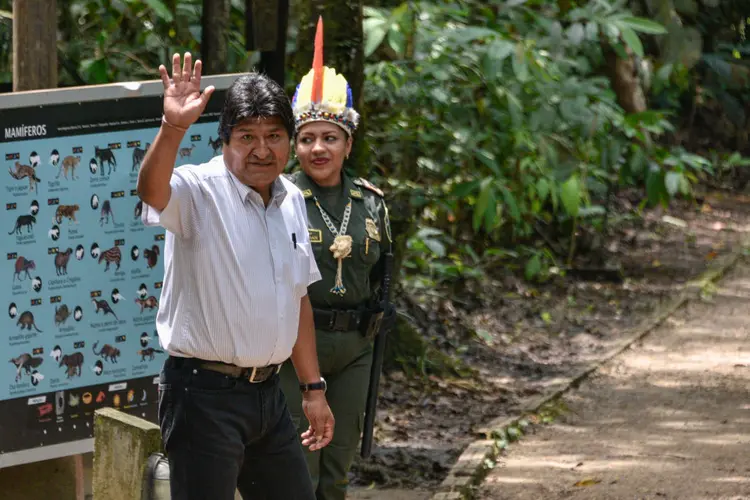 Evo Morales: Morales está no poder desde 2006 e, nas três eleições que disputou, sempre se elegeu em primeiro turno (Guillermo Legaria/Getty Images)