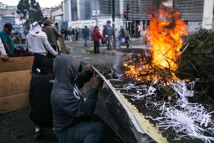 Equador: indígenas lideraram protesto de duas semanas no país contra medidas do governo (Jonatan Rosas/Getty Images)