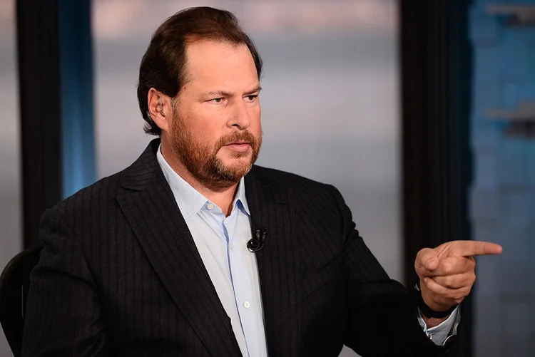 Marc Benioff é cofundador e CEO da Salesforce Inc. (NBCUniversal/Getty Images)