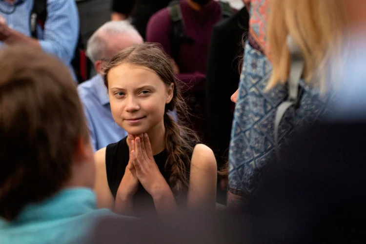 Greta: os protestos da jovem ativista ambiental tiveram um eco especial na Suíça, onde 100 mil pessoas participaram da "greve climática" (Foto/AFP)