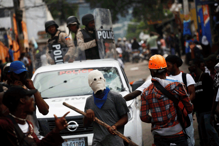 Haiti: manifestações terminaram em violência (Andres Martinez Casares/Reuters)