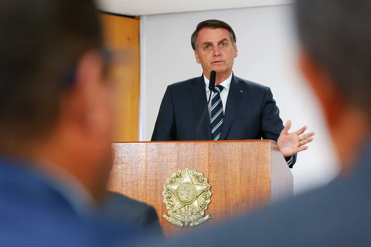 Jair Bolsonaro: presidente nega que a situação com o partido possa atrapalhar o andamento da reforma da Previdência no Senado (Carolina Antunes/PR/Flickr)