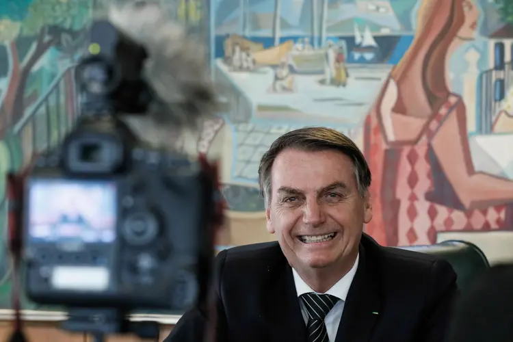 Jair Bolsonaro: presidente fez uma aparição online surpresa para o público do evento  (Isac Nóbrega/PR/Flickr)