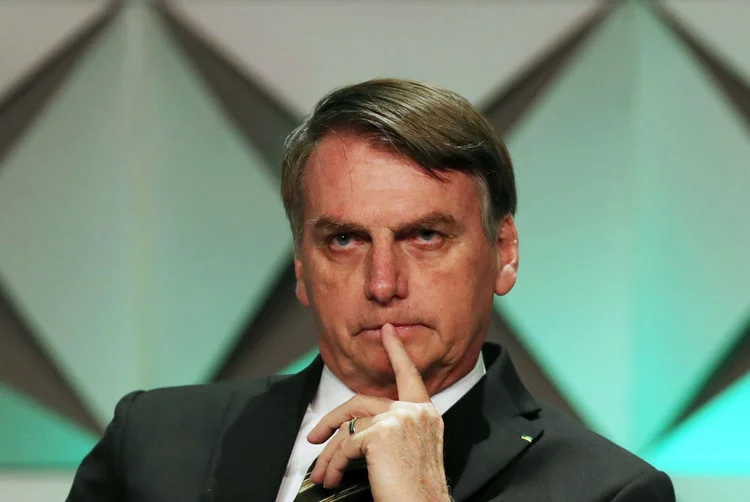 Bolsonaro: presidente pegou os registros de áudio das ligações entre a portaria e casas do condomínio em que mora (Amanda Perobelli/Reuters)