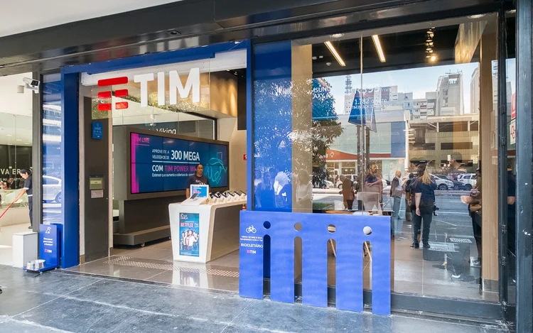 Loja Tim: empresa é a terceira maior operadora de telefonia móvel do Brasil (TIM/Divulgação)