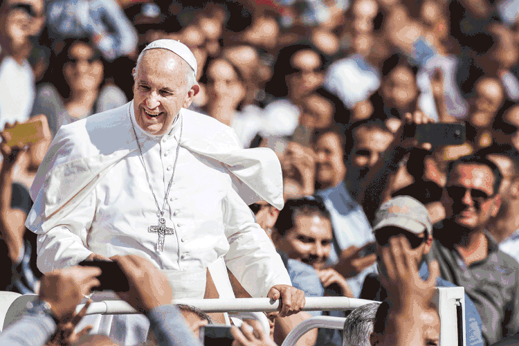 Papa Francisco: pontífice participa de missa no Sínodo da Amazônia (Alessandra Benedetti - Corbis / Colaborador/Getty Images)