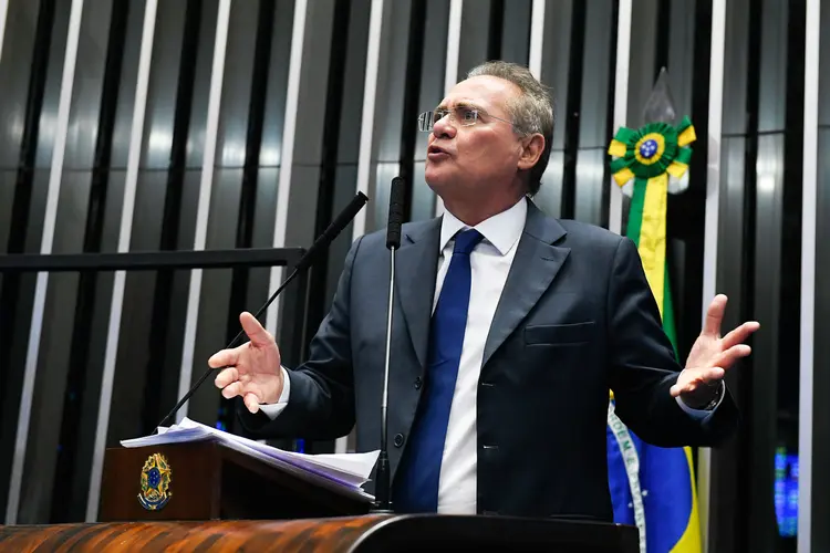 Renan Calheiros: "Davi está indo muito bem" (Roque de Sá/Agência Brasil)