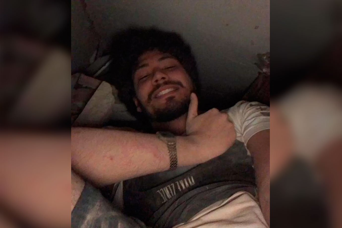 Sob escombros de prédio em Fortaleza, jovem envia selfie a familiares