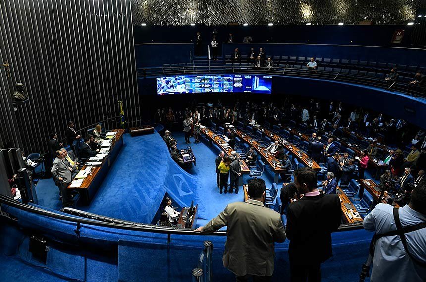 Senado: expectativa é que a matéria seja votada em regime de urgência no plenário da casa ainda nesta terça-feira (15) (Roque de Sá/Agência Brasil)
