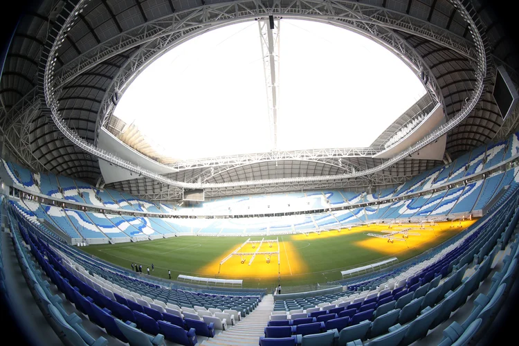 Estádio Janoub, que será um dos palcos da Copa do Mundo 2022 em Doha, no Catar (Ibraheem Al Omari/Reuters)