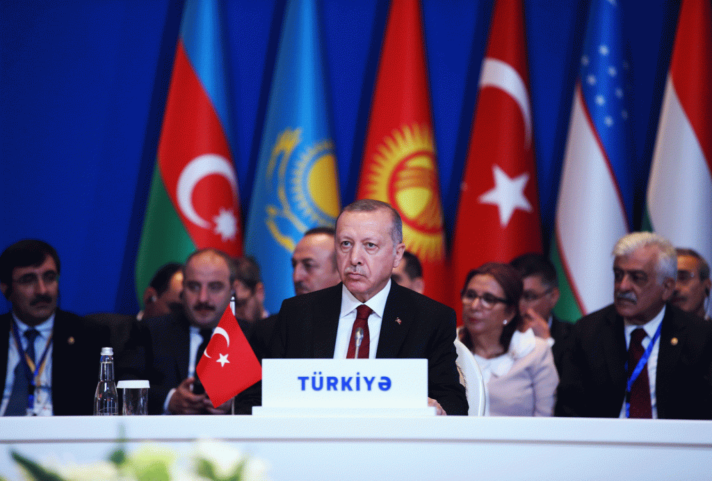 Erdogan: presidente da Turquia disse que ainda pode barrar entrada de Finlândia e Suécia na Otan (Mustafa Kamaci/Turkish Presidential Press Office/Reuters)