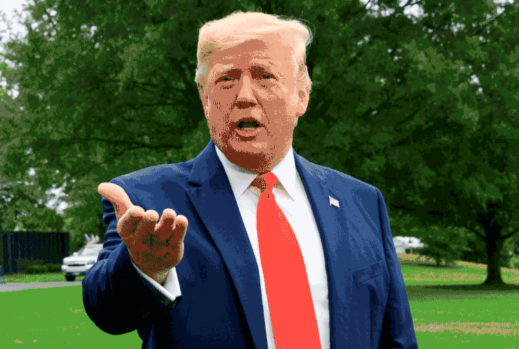 Donald Trump: "Se fossem honestos a esse respeito, começariam uma investigação importante sobre os Biden" (AFP/AFP)