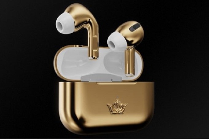 Feito com ouro, fone de ouvido da Apple é vendido por preço de apartamento