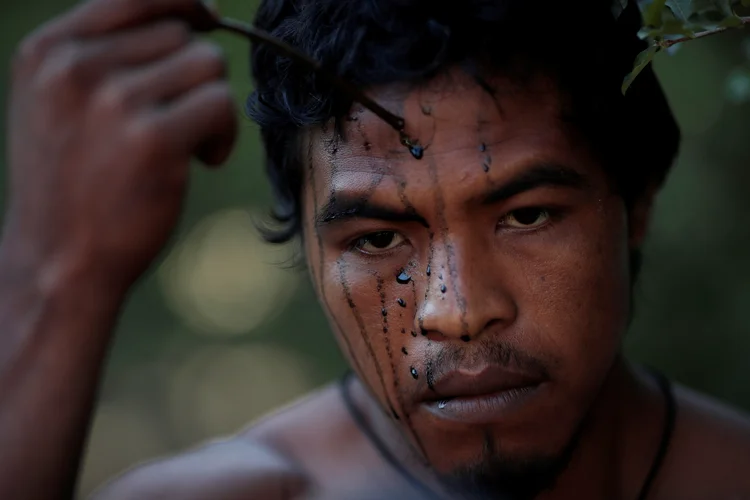 Paulo Paulino Guajajara: líder foi morto com um tiro no pescoço durante um confronto com madeireiros (Ueslei Marcelino/Reuters)