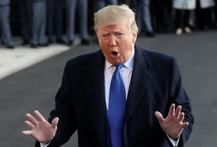 Donald Trump: governo dos Estados Unidos registrou saldo negativo nas contas de novembro (Leah Millis/Reuters)