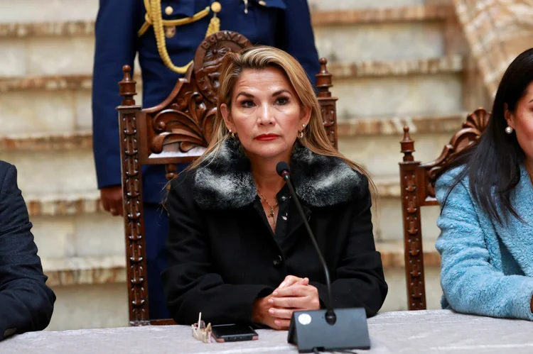 Autoproclamada presidente interina da Bolívia, Jeanine Añez. (Henry Romero/Reuters)