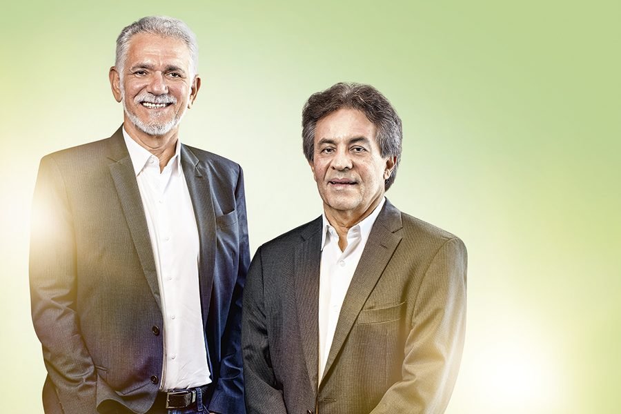 Paulo Sales e Sérgio Moura, copresidentes do Grupo Moura: prioridade para materiais recicláveis   (Duda Carvalho / Maúna Produtora/Divulgação)