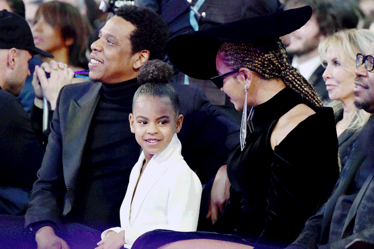 Blue Ivy com Jay-Z Beyoncé (Getty/Getty Images)