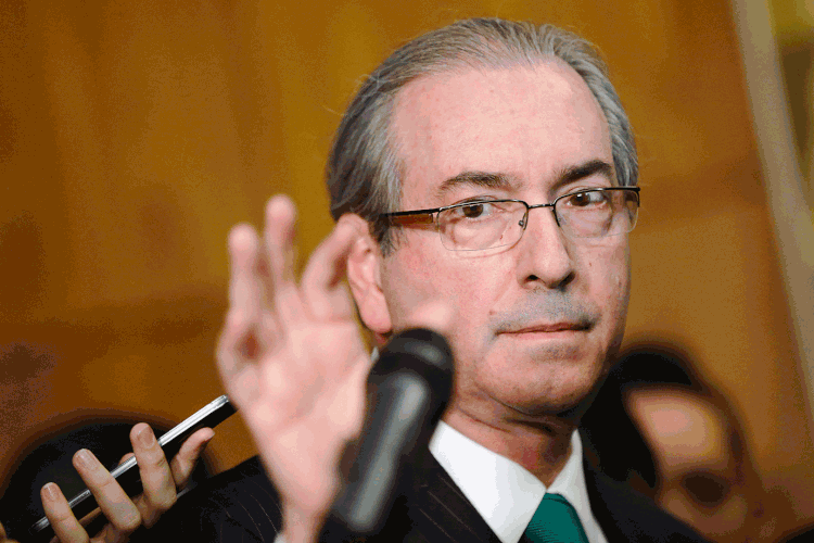 Eduardo Cunha: segundo o MPF, ele foi um dos beneficiários, entre 2012 e 2014, do pagamento de propina nos contratos de construção dos navios-sonda Petrobras 10.000 e Vitoria 10.000 (Marcelo Camargo/Agência Brasil)