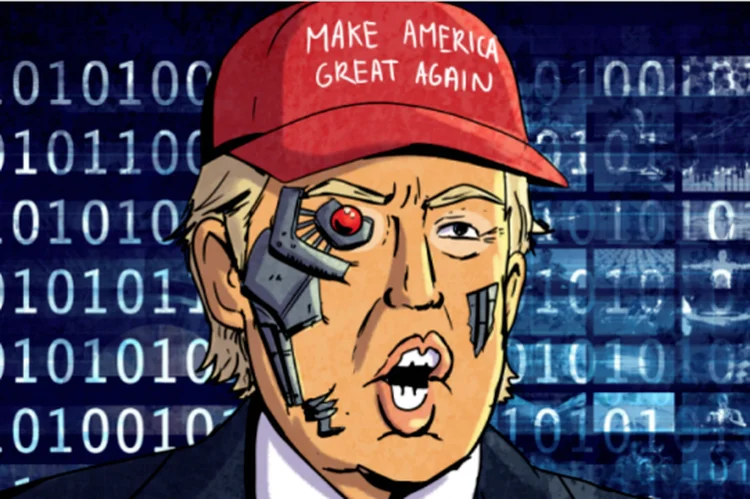 Inteligência artificial: software CTRL desenvolve versão digital dos discursos do presidente Donald Trump, confundindo internautas (Lawsuit.org/Reprodução)