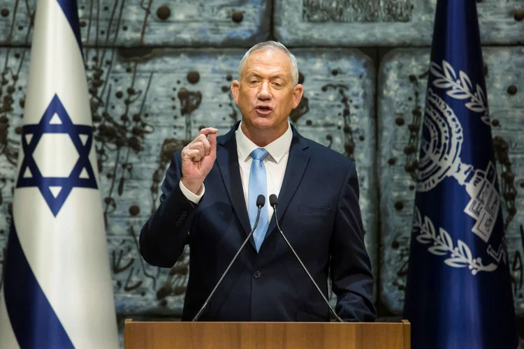 Benny Gantz: candidato de chapa que ficou em segundo lugar nas eleições recebeu missão de formar governo (Amir Levy/Getty Images)