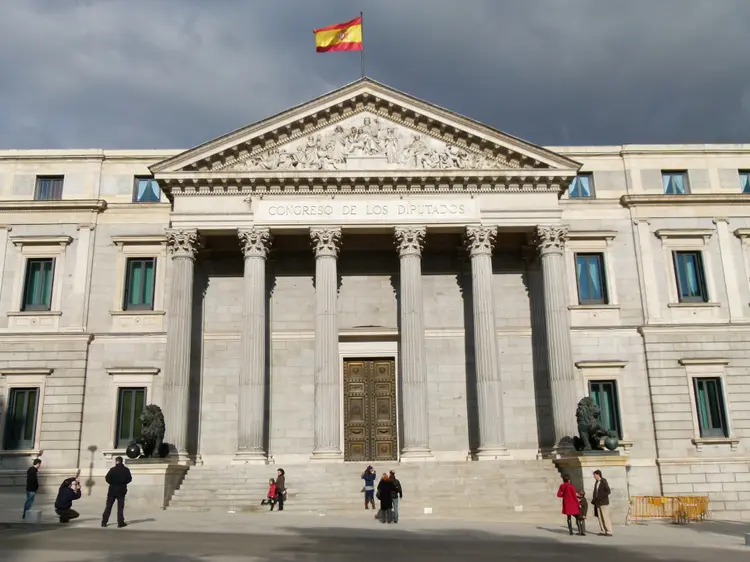 Congresso dos Deputados, em Madrid: Fragmentação política marca parlamento espanhol (David Crespo/Getty Images)