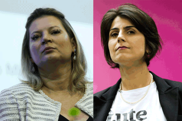 Joice e Manuela: no final da carta, ela pede para que Hasselmann "fale sobre sua dor" (José Cruz/Marcelo Camargo/Agência Brasil)