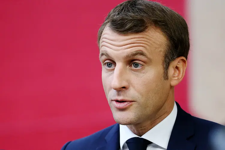 Emmanuel Macron: "Devemos esclarecer quais são as finalidades estratégicas da Otan" (Jean Catuffe / Colaborador/Getty Images)