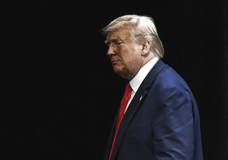 DONALD TRUMP: nesta semana Trump voltou a culpar o Fed por enfraquecer a capacidade americana de competir em igualdade com a China / Paul Hennessy/SOPA Images/ (SOPA Images/Getty Images)