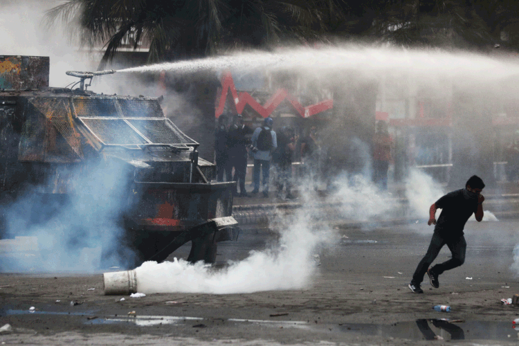 Protestos no Chile: peso chileno bateu menor valor da história (Ivan Alvarado/Reuters)