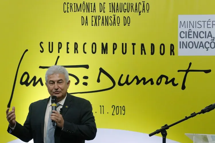 Marcos Pontes: O ministro da Ciência, Tecnologia, Inovações e Comunicações em fala durante cerimônia (Tomaz Silva/Agência Brasil)