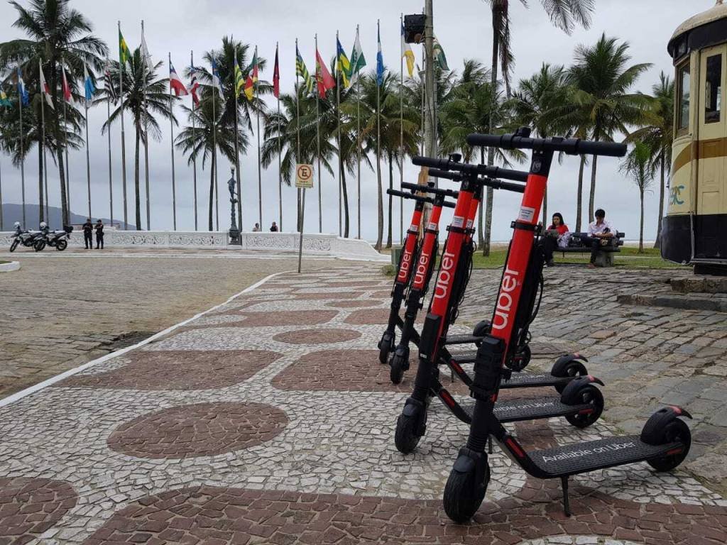Uber inicia sua operação de patinetes elétricas no Brasil