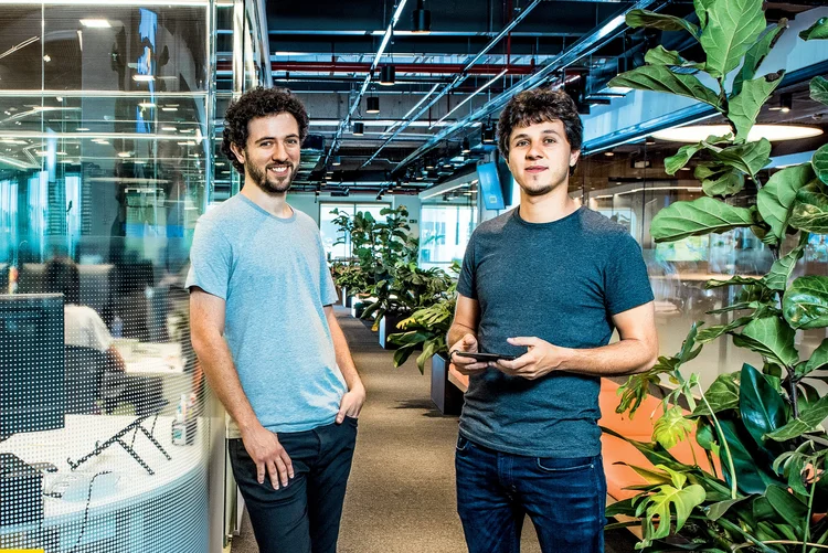 Arthur Lazarte e Victor Lazarte, da Wildlife: a produtora de jogos foi avaliada em 1,3 bilhão de dólares (Germano Lüders/Exame)