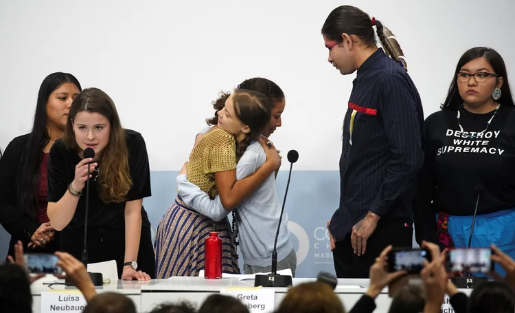 Greta: "A crise climática é uma crise espiritual para todo o nosso mundo", disse a ativista (Juan Medina/Reuters)