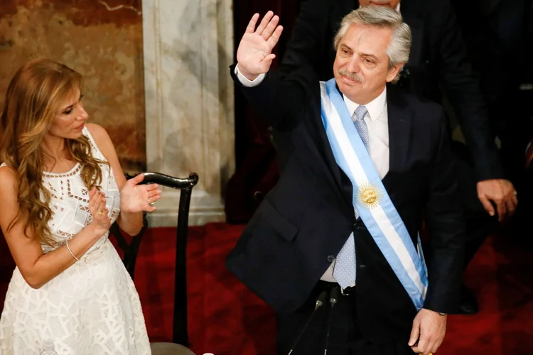 Alberto Fernández: presidente Jair Bolsonaro não compareceu à posse de Fernández (Mariana Greif/Reuters)