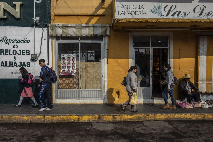 México: o governo de esquerda do presidente Andrés Manuel López Obrador está usando o salário como ferramenta de combate à pobreza e à desigualdade (Alejandro Cegarra/Bloomberg)