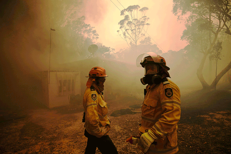 Austrália: Departamento de Meteorologia australiano informou que a qualidade do ar em Sydney atingiu hoje um nível perigoso (AAP Image/Dan Himbrechts/Reuters)