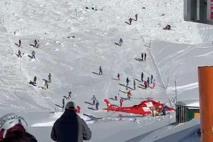 Avalanche: o perigo na área estava no nível três em uma escala de cinco, segundo autoridades (@nataly.sh/Instagram/Reuters)