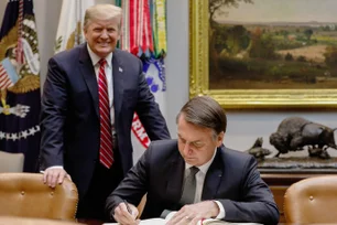 Imagem referente à matéria: 'Bolsonaro não é como um amigo, é alguém que eu conheço', diz Trump