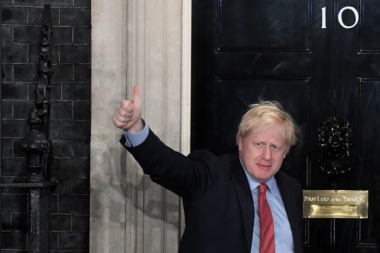 Boris Johnson: primeiro ministro britânico conseguiu grande maioria nas eleições no Reino Unido (Toby Melville/Reuters)