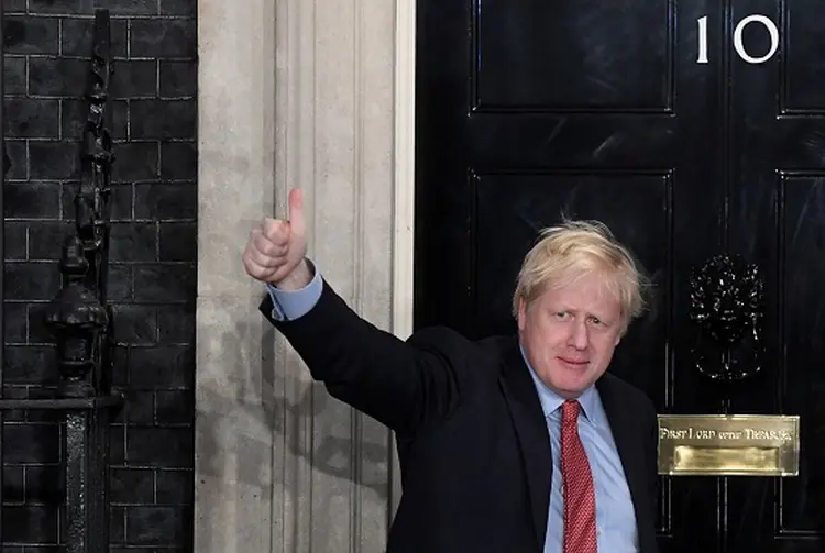 Boris Johnson: 86 cadeiras de vantagem sobre os trabalhistas  (Toby Melville/Reuters)