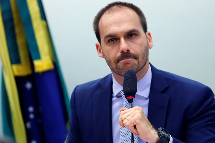 Eduardo Bolsonaro: deputado participou da Conferência de Ação Política Conservadora (Adriano Machado/Reuters)