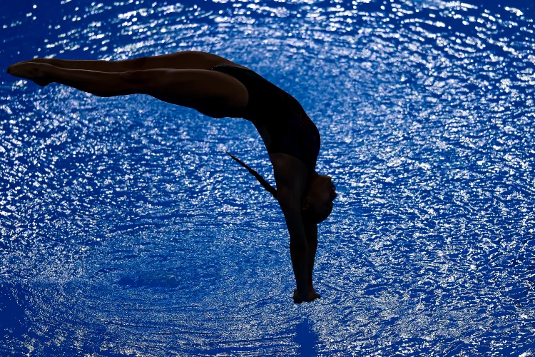 LIMA, PERU - AUGUST 02:  Steffanie Madrigal of Colombia competes in Women's Diving  1m Springboard Final on Day 7 of Lima 2019 Pan American Games at Aquatics Center of VIDENA on August 02, 2019 in Lima, Peru. (Photo by Buda Mendes/Getty Images) (Buda Mendes / Getty Images/Getty Images)