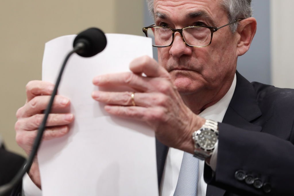 Jerome Powell: presidente do Federal Reserve (Alex Wong/Getty Images)