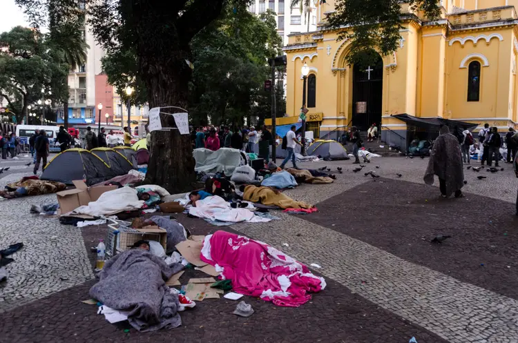 São Paulo: população de rua de SP é majoritariamente negra e masculina (Gustavo Basso/NurPhoto/Getty Images)