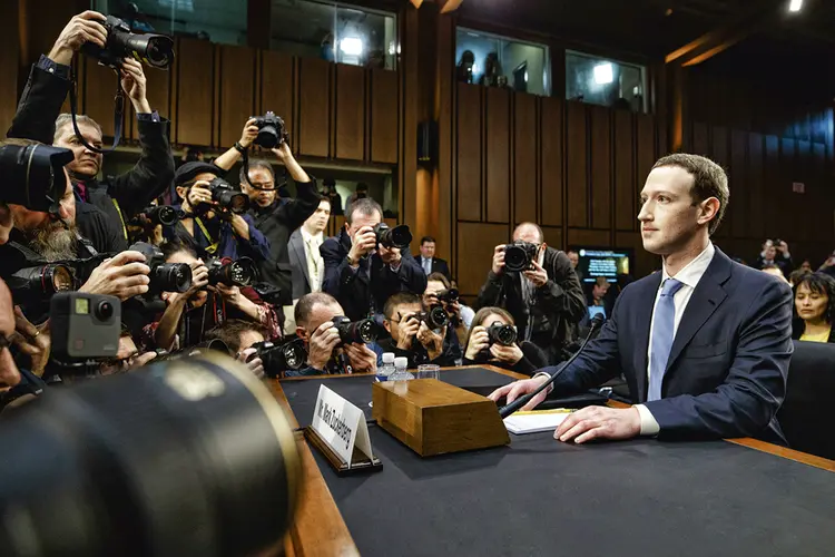Mark Zuckerberg: o Facebook está no centro do debate sobre o mau uso da internet na política (Tom Brenner/The New York Times/Fotoarena)