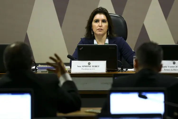 Simone Tebet: senadora é a presidente da CCJ do Senado e tenta costurar acordo com parlamentares (Marcelo Camargo/Agência Brasil)