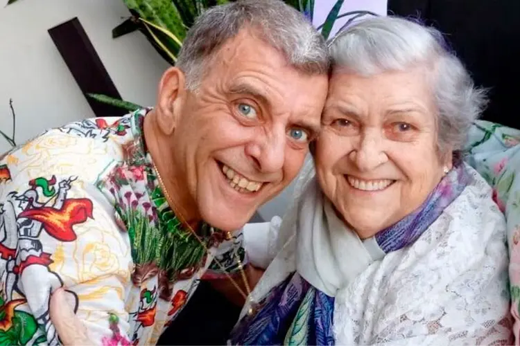 Jorge Fernando e Hilda Rebello: mãe morre exatamente dois meses após o sepultamento do filho (Redes sociais/Divulgação)