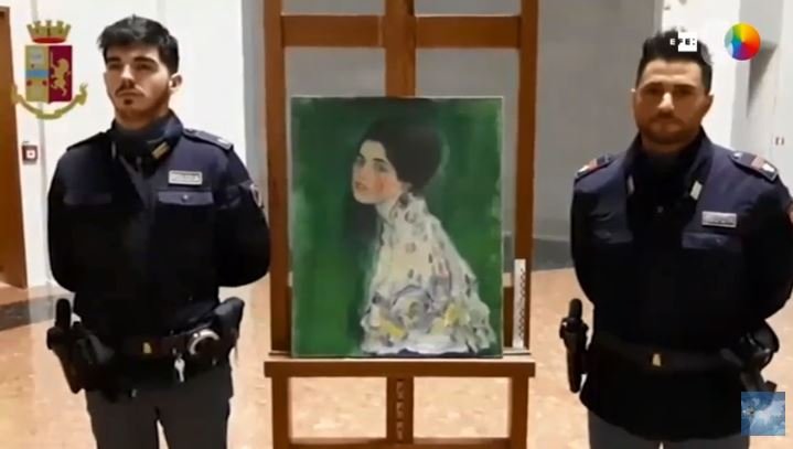 Pintura roubada há 22 anos na Itália é original de Klimt