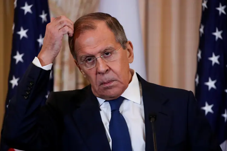 Sergey Lavrov: chanceler russo esteve nos EUA, mas ouviu dos americanos ameaças caso seu país interfira nas eleições de 2020 (Jonathan Ernst/Reuters)